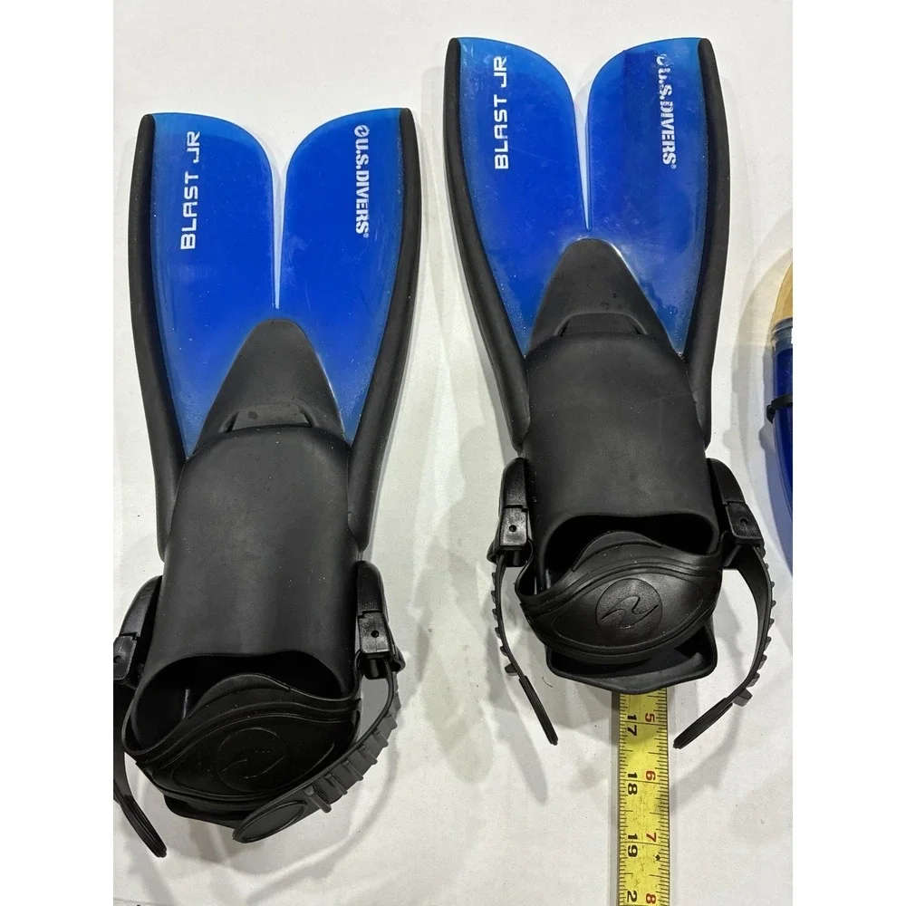 U.S. Divers Molokini Blue Youth 4+ Size 1-4, Mask,  Snorkel, Mask, Fins.SKU45